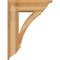 Ekena Millwork Thorton Traditional Rough Sawn Bracket w/ Offset Brace, Western Red Cedar, 8"W x 24"D x 32"H BKT0806X24X32THR01RWR - alternate 2